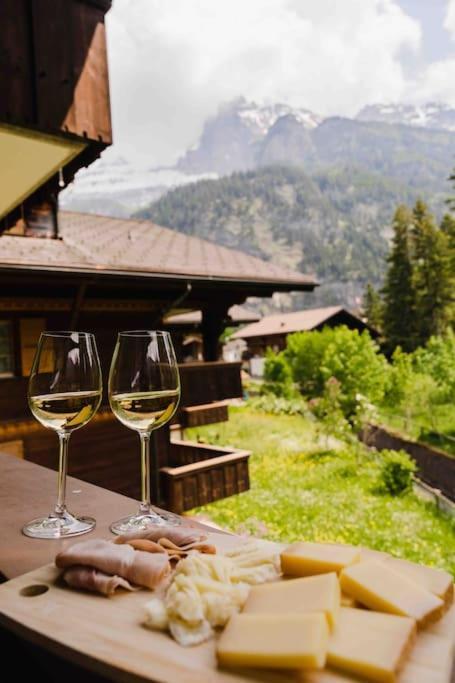 Peacefull Mountains View Apartment Kandersteg Exterior foto