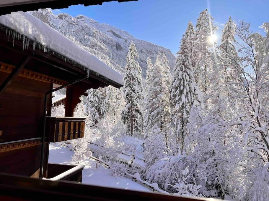 Peacefull Mountains View Apartment Kandersteg Exterior foto
